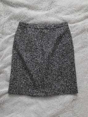 INC International Concepts Black & White Tweed Pencil Skirt